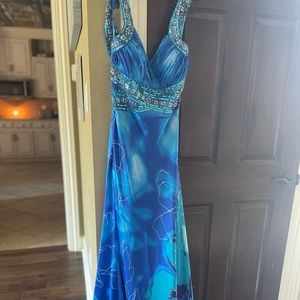 Beautiful satin blue formal